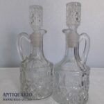 Galheteiro em grosso cristal transparente