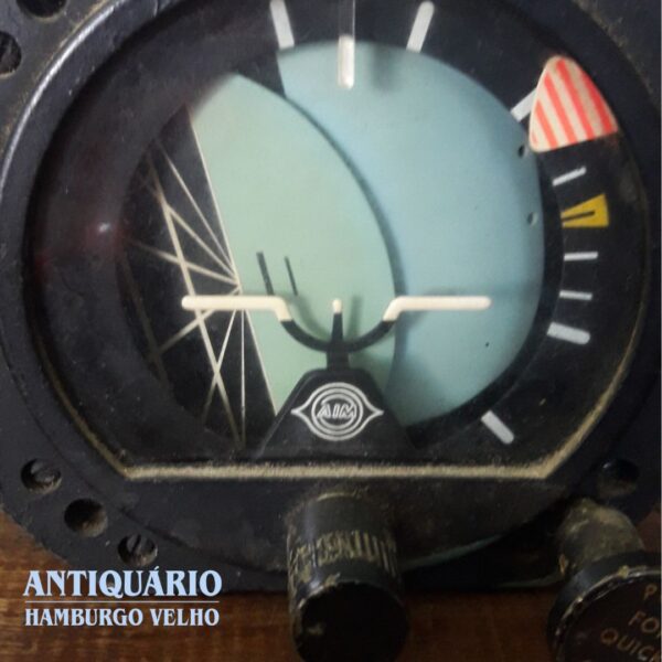 Antigo indicador de horizonte para avião - Imagem 5