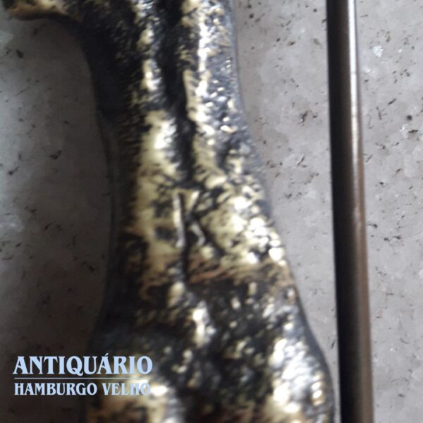 Estatueta antiga, pequena, em bronze - Imagem 3