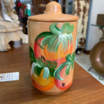 Pote com tampa de cerâmica