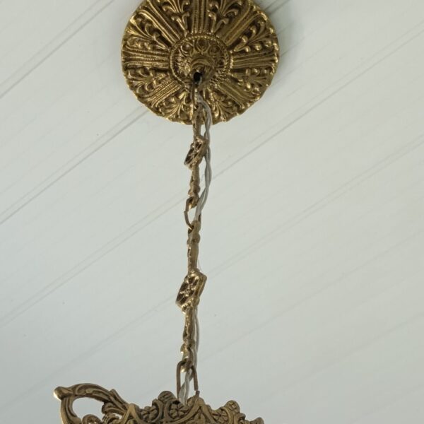 Lustre pendente de bronze para uma lâmpada - Imagem 4