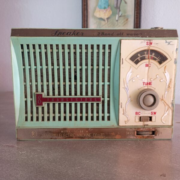 Rádio portátil a pilha Sanritsu - Imagem 6