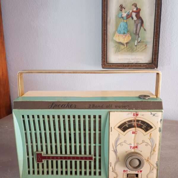 Rádio portátil a pilha Sanritsu - Imagem 3